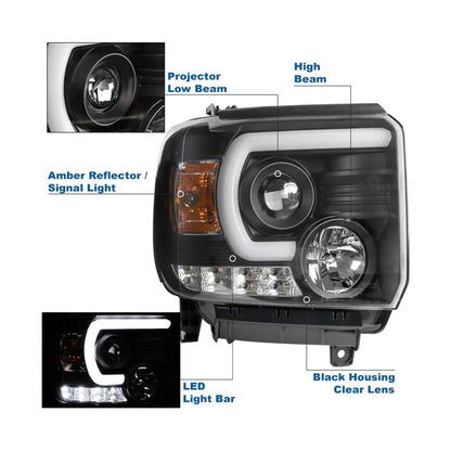 Black Projector Headlights