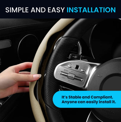Beige Steering Wheel Grip