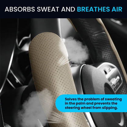 Beige Steering Wheel Grip