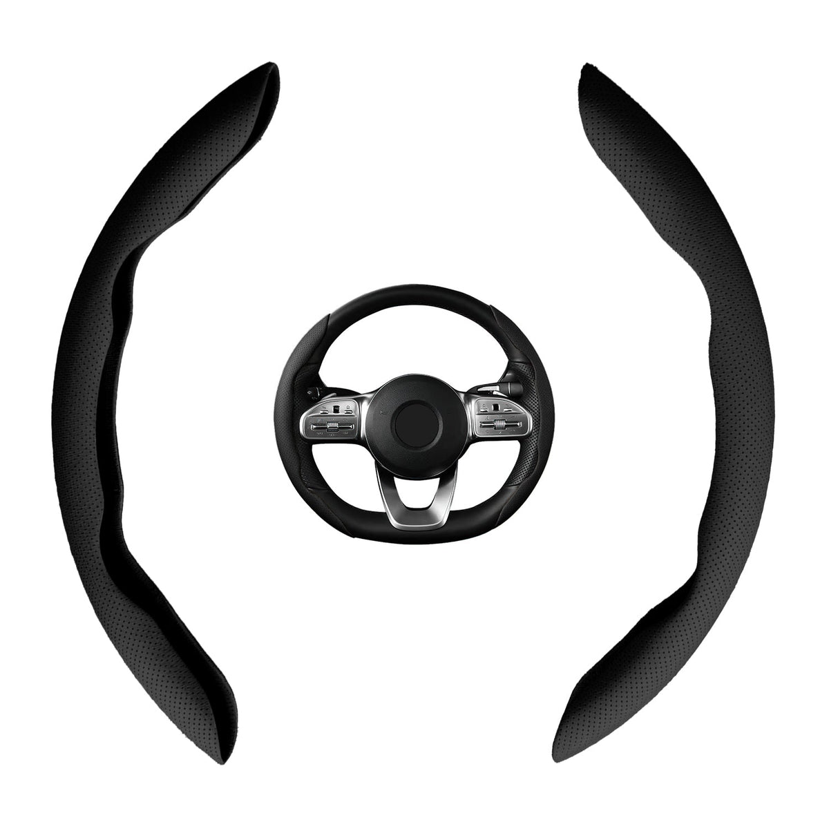 Black Steering Wheel Grip