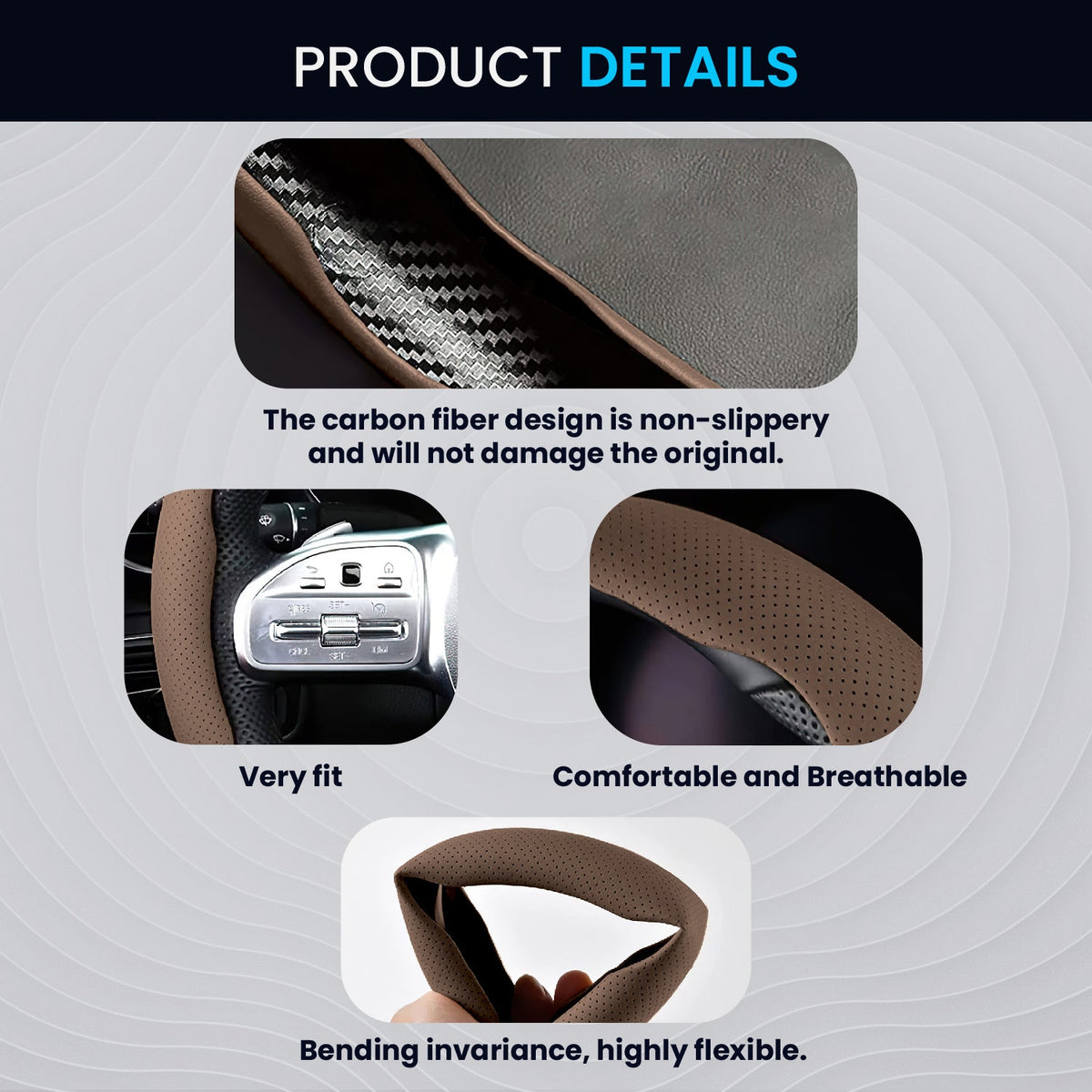 Chocolate Steering Wheel Grip