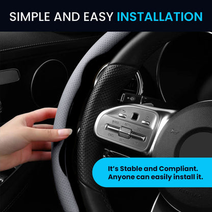 Grey Steering Wheel Grip
